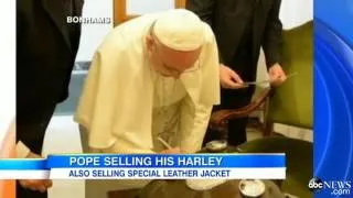 Pope Francis Auctions Off Harley Motorcycle