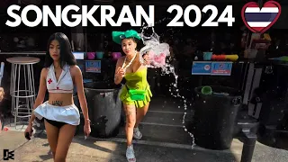 [4K] 💦 SONGKRAN 2024 SOI6 PATTAYA | Water Festival Thailand | No Talk