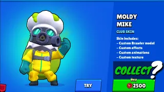 CLUB LEAGUE REWARDS!!😍MOLDY MIKE SKIN COLLECT? #brawlstars #clubleague