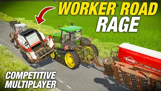 ROAD RAGE WORKERS ARE GETTING WORSE!  | Rennebu Farming Simulator 22 | Episode 34