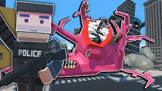 Slime Monster Attacks The Police! - Tiny Town VR Gameplay - HTC Vive Game