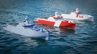 Future-proof and flexible Multifunction Offshore Patrol Vessel.