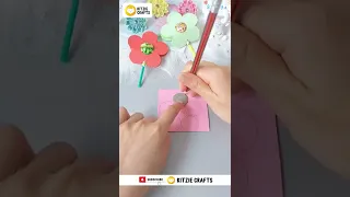 Make a DIY Paper Lollipop Flower #LollipopFlower #HandmadeDIYPaperCraft #LollipopFlowersCraft #short