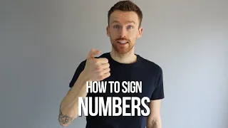 How to Sign Numbers 1 to 1 BILLION in British Sign Language (BSL)