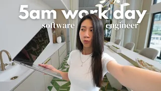 Day In The Life of a Software Engineer | 5am morning routine + healthy habits 👩🏻‍💻