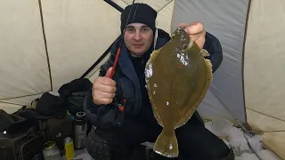 На зимней морской рыбалке в Баренцевом море / Winter sea fishing in the Barents Sea