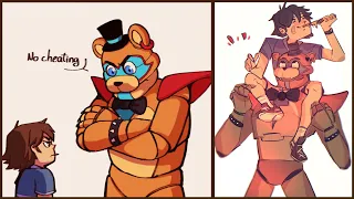 Glamrock Freddy Being a Wholesome Dad Comic Dub Compilation (FNAF: Security Breach Comic Dub)