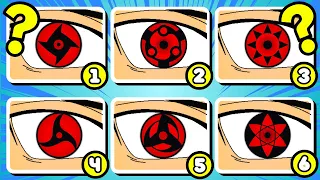 🔥👁️ Test Your Sharingan Knowledge! Guess the Mangekyou User! | Naruto Quiz | Identify the Character