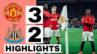 Manchester United Vs Newcastle UNITED 3-2 Extended Highlights & All Goals 2024 Hojlund 🔥