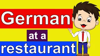 GERMAN PHRASES TO USE AT THE RESTAURANT - HOW TO ORDER FOOD IN GERMAN - LEARN GERMAN - CONVERSATION