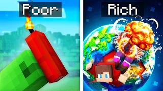 Mikey POOR vs JJ RICH TNT Survival Battle in Minecraft (Maizen)