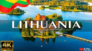 FLYING OVER LITHUANIA (4K UHD) - Relaxing Music Along With Beautiful Nature Videos - 4K Video HD