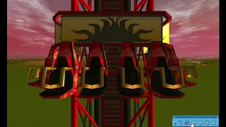 Building the TALLEST Free Fall Drop in RollerCoaster Tycoon 3! And Thrill Section of the Park!