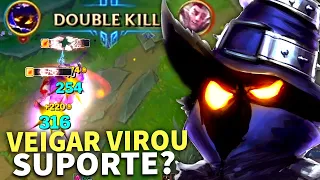 VEIGAR VAI VIRAR SUPORTE DEPOIS DOS NERFS? CARREGANDO UMA PARTIDA DE VEIGAR SUPORTE GAMEPLAY