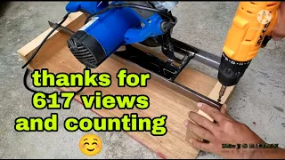 I Build from the scrapwood , DiY Circular Saw Crosscut Jig * 90° & 45°