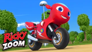 Captain Zoom ⚡️To The Rescue! ⚡️ Motorcycle Cartoon | Ricky Zoom