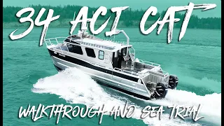 Full Walkthrough and Sea Trial on the 34' ACI w/ Twin 400 Mercury's