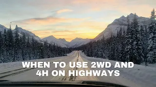 When to Use 4H and 2WD in Winter - Toyota Sequoia