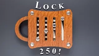 This lock requires 250 steps to open it! - Schloss 250