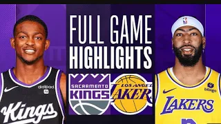 Los Angeles Lakers vs Sacramento Kings Full Game Highlights - October 29, 2023