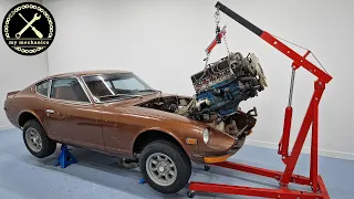 How to remove the Engine from a 240Z - Step by Step Explained