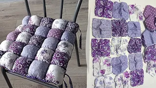 Chair cushion. Easy way, beautiful result