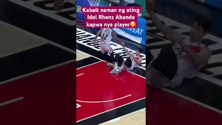 Kabait naman ni idol Rhenz Abando kapwa nya player #basketball #kbl #basketball  #basketballpinoy