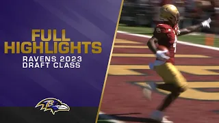 Full Highlights of All Six Members of The Ravens 2023 Draft Class | Baltimore Ravens