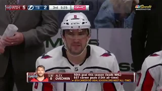 Alex Ovechkin rips home his 50th of the season