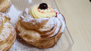 ZEPPOLE DI SAN GIUSEPPE - BAKED ZEPPOLE RECIPE - ZEPPOLE RECIPE