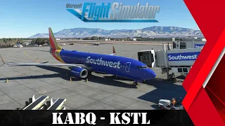 MSFS LIVE | VATSIM | KABQ - KSTL | Southwest PMDG 737-800 to Saint Louis