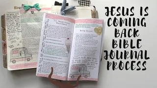 Bible Journaling Page - Jesus is Coming Back | Sunshine & Jesus Time | Creative Faith & Co.