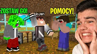 REAKCJA WOJANA NA PORWANIE MNIE PRZEZ NOOBKA w Minecraft! (był w szoku)