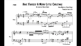 Have Yourself A Merry Little Christmas · Beegie Adair piano solo transcription [jazz piano tutorial]