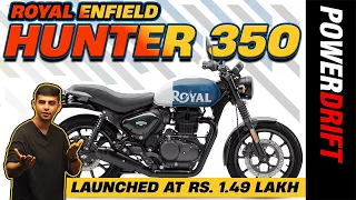 Giveaway Alert | New Royal Enfield Hunter 350 | Costs Rs 1.49 Lakh | First Ride Review | PowerDrift