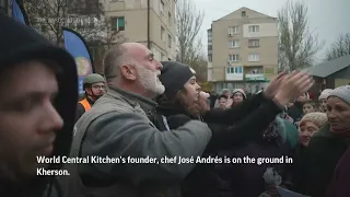 Food arrives for the hungry In Ukraine