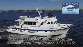 SOLD 1988 60' DeFever Pilothouse Trawler HD By American Marine