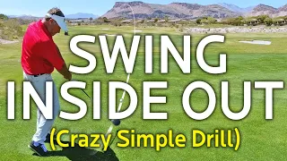 Inside Out Golf Swing Drill (Crazy Simple)