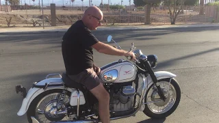 !st Test Drive of 1970 Moto Guzzi Ambassador