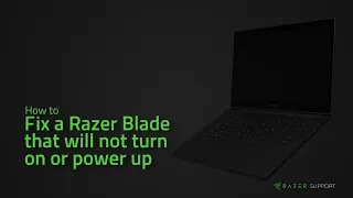 The Razer Blade is off or will not turn on