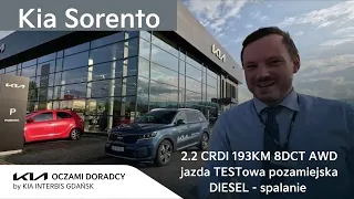 Kia Sorento [2.2 CRDI 193KM 8DCT AWD] jazda TESTowa POZAMIEJSKA DIESLEM | 4K