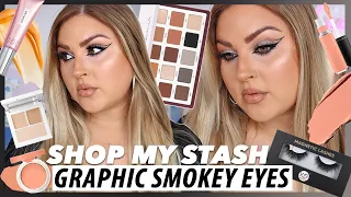 SHOP MY STASH! 🛍️ full glam smokey silver eyes... bit of fun yeah