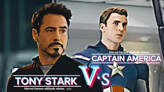 Steve Rogers |attitude status|Tony stark |Chris Evans| Robert Downey Jr | 4K Edits