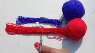 Wow Superb!! The Cutest doll Craft Idea With Embroidery Floss. diy easy embroidery floss dolls