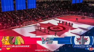 Chicago Blackhawks vs Winnipeg Jets 11/5/2022 NHL 23 Gameplay
