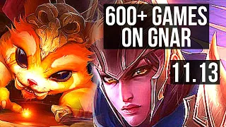 GNAR vs QUINN (TOP) | 3/0/3, 600+ games | BR Master | v11.13