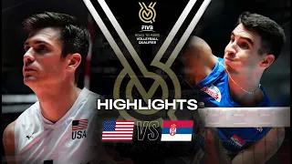 🇺🇸 USA vs. 🇷🇸 SRB - Highlights | Men's OQT 2023