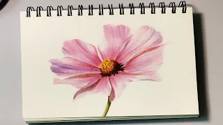 Realistic Flower Drawing With Colored Pencils | How To Draw a Flower