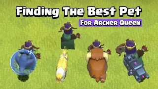 Finding The Best Pet For Archer Queen | Clash of Clans