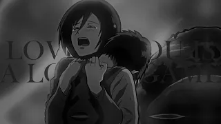 eren & mikasa | loving you is a losing game.
